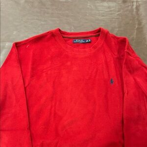 Polo by Ralph Lauren Red Crewneck Sweater